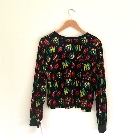 Ugly Christmas Sweater Crop Top - Picture 5 of 10